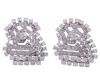 <span class='ref_item'>199 -</span> <span class="object_title">PENDIENTES EN ORO 18KT Y DIAMANTES</span>  <p><span class="technical_description">Par de pendientes realizados en oro de 18kt. Diseño geométrico cuajado de diamantes en talla brillante, brillante antigua, 8/8 y baguette, con peso total aprox 14.20ct (1.20ct los dos grandes, 13ct el resto). <br/>Cierre: Omega<br/>Medidas: 4 x 3,5cm</span><br>Peso: <span class="PESO_HCES1">33</span> <span class="PESOUMED_HCES1">gr.</span><br></p>
