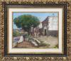 <span class='ref_item'>23 -</span> <span class="object_title">CAMINO HACIA LA ERMITA</span>   <p><span class="technique_material">Óleo sobre lienzo</span><br><span class="technical_description">Representa una escena de un camino cerca de la ermita donde aparece un hombre junto a sus burros.<br/>Firmado en la esquina inferior derecha. Firmado y titulado en el reverso.<br/>Enmarcado en madera tallada y dorada.<br/>Medidas con marco: 54x62cm</span><br></p>