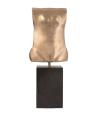 <span class='ref_item'>177 -</span> <span class="object_title">TORSO FEMENINO (S.XX)</span>   <p><span class="author">ESCUELA ESPAÑOLA CONTEMPORÁNEA  </span> <br><span class="technique_material">Bronce dorado</span><br><span class="technical_description">Figura realizada en bronce dorado sobre una peana de acero carbono. <br/>Firmado AC en el reverso de la pieza y numerado 51/75.<br/>Medidas con base: 23x10x6cm</span><br></p>