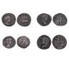 <span class='ref_item'>209 -</span> <span class="object_title">LOTE DE 4 MONEDAS DE PLATA DEL IMPERIO ROMANO</span>  <p><span class="technical_description">-Denario de Heliogábalo (218-219 d.C). Peso: 3,6gr, Diámetro: 17mm, Ceca: Roma<br/>Anverso: Busto de perfil derecho del emperador con corona de laurel. Leyenda: ANTONINVS PIVS FEL AVG<br/>Reverso: Galera de guerra romana, con remeros, estandarte y acrostolio en la proa. Leyenda: FELICITAS. Exergo: TEMP<br/> <br/>-Denario de Octacilia Severa (218-222 d.C). Peso: 2,1gr, Diámetro: 17mm, Ceca: Roma<br/>Anverso: Busto drapeado de perfil derecho de la emperatriz, con diadema y peinado ondulado. Leyenda: MARCIA OCTACIL SEVER AVG<br/>Reverso: Personificación femenina de la Pudicia entronizada, de perfil izquierdo, portando cetro. Leyenda: PVDICITIA AVG<br/> <br/>-Denario de Marco Aurelio (161 d.C). Peso: 2,5gr, Diámetro: 18mm, Ceca: Roma<br/>Anverso: Busto de perfil derecho del emperador con corona de laurel. Leyenda: M ANTONINVS AVG GERM TR P XXIX<br/>Reverso: Personificación femenina de la generosidad, portando tesera y cornucopia. Leyenda: LIBERAL AVG VI IMP VII COS (III)<br/> <br/>-Denario de Vespasiano (72 d.C). Peso: 3,1gr, Diámetro: 18mm, Ceca: Roma<br/>Anverso: Busto de perfil izquierdo del emperador con corona de laurel. Leyenda: PM TRP PP COS IIII IMP VESPAS AVG <br/>Reverso: Personificación femenina de la Virtud, con casco, pisando un orbe y portando lanza y parazonium. Leyenda: AVGVSTI VIRTVS</span><br></p>