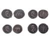 <span class='ref_item'>11 -</span> <span class="object_title">LOTE DE 4 MONEDAS DE PLATA DEL IMPERIO ROMANO</span>  <p><span class="technical_description">-Denario de Caracalla (205 d.C). Peso: 2,7gr, Diámetro: 19mm, Ceca: Roma<br/>Anverso: Busto de perfil derecho del emperador con corona de laurel y gráfila de cuentas. Leyenda: ANTONINVS PIVS AVG<br/>Reverso: Marte de pie portando casco, escudo y lanza y gráfila de cuentas. Leyenda: PONTIF TR P VIII COS II<br/> <br/>-Denario de Tito (80 d.C). Peso: 2,7gr, Diámetro: 16mm, Ceca: Roma<br/>Anverso: Busto de perfil derecho del emperador con corona de laurel. Leyenda: IMP TITVS CAES VESPASIAN AVG PM<br/>Reverso: Elefante de perfil izquierdo sobre línea de exergo. Leyenda: (TRP) IX IMP XV COS VIII PP<br/> <br/>-Denario de Antonino Pío (145 d.C). Peso: 3,4gr, Diámetro: 17mm, Ceca: Roma<br/>Anverso: Busto de perfil derecho del emperador con corona de laurel. Leyenda: ANTONINVS AVG PP TR P XIIII<br/>Reverso: Genio en pie, desnudo, portando pátera y espigas. Leyenda: COS IIII<br/> <br/>-Denario de Didia Clara (193 d.C). Peso: 2,3gr, Diámetro: 17mm, Ceca: Roma<br/>Anverso: Busto drapeado de perfil derecho de la hija del emperador Didio Juliano, con peinado recogido y ondulado. Leyenda: DIDIA CLARA AVG<br/>Reverso: Personificación femenina de la Hilaridad, vestida de pie, portando espigas y cornucopia. Leyenda: HILAR TEMPOR</span><br></p>