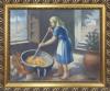 <span class='ref_item'>45 -</span> <span class="object_title">EN LA COCINA (1976)</span>   <p><span class="author">SERVANDO DEL PILAR (Villacastín, Segovia, 1903 - Madrid, 1990)</span> <br><span class="technique_material">Óleo sobre lienzo</span><br><span class="technical_description">Representa una mujer en su cocina con una vara. <br/>Firmado en la esquina inferior derecha por el autor y fechado en 1976. <br/>Enmarcado en madera dorada. Lienzo destensado la parte inferior izquierda.<br/>Medidas con marco: 74x87cm</span><br></p>