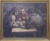 <span class='ref_item'>77 -</span> <span class="object_title">TABERNA (1977)</span>   <p><span class="author">SERVANDO DEL PILAR (Villacastín, Segovia, 1903 - Madrid, 1990)</span> <br><span class="technique_material">Óleo sobre lienzo</span><br><span class="technical_description">Representa un grupo de hombres sentados en el interior de una taberna. EL lienzo muestra un pequeño desperfecto en la zona superior.<br/>Firmado en la esquina inferior derecha por el autor y fechado en 1977. <br/>Enmarcado en madera dorada.<br/>Medidas con marco: 93x111,5cm</span><br></p>