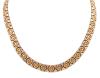 <span class='ref_item'>195 -</span> <span class="object_title">GARGANTILLA EN ORO BICOLOR 18KT</span>  <p><span class="technical_description">Gargantilla en oro bicolor 18kt con eslabones planos que alternan oro blanco y amarillo<br/>Cierre: Caja con lengüeta y doble ocho de seguridad<br/>Longitud: 45cm</span><br>Peso: <span class="PESO_HCES1">46,70</span> <span class="PESOUMED_HCES1">gr.</span><br></p>
