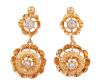 <span class='ref_item'>190 -</span> <span class="object_title">PENDIENTES EN ORO 18KT Y CIRCONITAS</span>  <p><span class="technical_description">Pareja de pendientes vintage largos con movimiento realizados en oro de 18kt adornados por circonitas<br/>Cierre: Ballestilla<br/>Longitud: 2,5cm</span><br>Peso: <span class="PESO_HCES1">3</span> <span class="PESOUMED_HCES1">gr.</span><br></p>