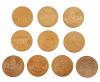 <span class='ref_item'>69 -</span> <span class="object_title">LOTE DE 10 MONEDAS CHAPADAS EN ORO FINO</span>  <p><span class="technical_description">Lote de 10 monedas de la colección "Club Français de la Monnaie" chapadas en oro fino con estampas históricas. Cada moneda viene en su estuche de plástico (uno de ellos está defectuoso)<br/>Diámetro: 41mm<br/>Peso: 30,8gr aprox cada una</span><br></p>