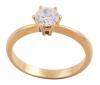 <span class='ref_item'>127 -</span> <span class="object_title">SOLITARIO EN ORO 18KT Y CIRCONITA</span>  <p><span class="technical_description">Sortija solitario realizada en oro de 18kt con circonita central en talla brillante<br/>Medida Sortija: 17</span><br>Peso: <span class="PESO_HCES1">4</span> <span class="PESOUMED_HCES1">gr.</span><br></p>