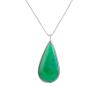 <span class='ref_item'>141 -</span> <span class="object_title">COLGANTE Y CADENA EN PLATA 925 Y ÁGATA VERDE</span>  <p><span class="technical_description">Colgante y cadena realizados en plata de ley 925. El colgante con una gran ágata verde en cabujón con forma de gota. Cadena de cola de ratón<br/>Cierre: Mosquetón<br/>Medidas: 40cm la cadena, 5,5 x 2cm el colgante</span><br>Peso: <span class="PESO_HCES1">18,20</span> <span class="PESOUMED_HCES1">gr.</span><br></p>