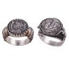 <span class='ref_item'>9 -</span> <span class="object_title">LOTE DE DOS SORTIJAS SELLO EN PLATA 925</span>  <p><span class="technical_description">Lote formado por dos sortijas tipo sello realizadas en plata de ley 925. Con parte de sello con representación de bustos clásicos romanos<br/>Medida Sortijas: 16 y 18</span><br>Peso: <span class="PESO_HCES1">17,10</span> <span class="PESOUMED_HCES1">gr.</span><br></p>