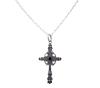 <span class='ref_item'>109 -</span> <span class="object_title">COLGANTE CRUZ Y CADENA EN PLATA 925 Y ÓNIX</span>  <p><span class="technical_description">Colgante vintage en forma de cruz latina y cadena realizados en plata de ley 925. La cruz con un ónix circular central. Cadena de eslabón grande barbado.<br/>Cierre: Reasa<br/>Medidas: 50cm la cadena, 7 (con reasa) x 3,3cm el colgante</span><br>Peso: <span class="PESO_HCES1">14,20</span> <span class="PESOUMED_HCES1">gr.</span><br></p>