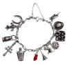 <span class='ref_item'>49 -</span> <span class="object_title">PULSERA CON DIJES EN PLATA 900 Y CORAL</span>  <p><span class="technical_description">Pulsera de cadena barbada con dijes de diferentes formas, ambos realizados en plata 900m/m, con otro dije en coral.<br/>Cierre: Reasa con cadena de seguridad<br/>Longitud: 20cm</span><br>Peso: <span class="PESO_HCES1">40,70</span> <span class="PESOUMED_HCES1">gr.</span><br></p>