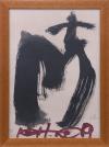 <span class='ref_item'>52 -</span> <span class="object_title">“M, OJOS Y CRUZ” (1999)</span>   <p><span class="author">ANTONI TÀPIES (Barcelona, 1923-2012)</span> <br><span class="technique_material">Litografía a color</span><br><span class="technical_description">Abstracción en trazos negros y rojos.<br/>Firmado por el autor en plancha en la esquina inferior derecha y numerado AM96/1000 a lápiz en la esquina inferior izquierda. <br/>Enmarcado en cristal <br/>Medidas con marco: 49,5x36cm</span><br></p>