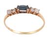<span class='ref_item'>87 -</span> <span class="object_title">SORTIJA EN ORO 18KT, ZAFIRO Y CIRCONITAS</span>  <p><span class="technical_description">Sortija realizada en oro de 18kt. Zafiro central en talla oval con peso total aprox de 0.10ct y adorno a los lados de circonitas<br/>Medida Sortija: 12</span><br>Peso: <span class="PESO_HCES1">0,90</span> <span class="PESOUMED_HCES1">gr.</span><br></p>