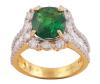 <span class='ref_item'>80 -</span> <span class="object_title">SORTIJA EN ORO 18KT, GRANATE VERDE Y DIAMANTES</span>  <p><span class="technical_description">Sortija realizada en oro de 18kt. Con un granate verde central en talla oval de peso aprox 3ct y en hombros y orla diamantes en talla brillante y baguette con peso total aprox 0.90ct.<br/>Medida Sortija: 10<br/>RefC 4012GP</span><br>Peso: <span class="PESO_HCES1">6,50</span> <span class="PESOUMED_HCES1">gr.</span><br></p>