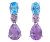<span class='ref_item'>133 -</span> <span class="object_title">PENDIENTES EN ORO 18KT, TOPACIOS, MORGANITAS Y AMATISTAS</span>  <p><span class="technical_description">Pareja de pendientes largos con movimiento realizados en oro de 18kt. Formados por topacios en talla oval con peso total aprox 2ct, morganitas en talla redonda con peso total aprox 1ct y amatistas en talla perilla con peso total aprox 3ct. <br/>Cierre: Presión<br/>Longitud: 2cm</span><br>Peso: <span class="PESO_HCES1">4,10</span> <span class="PESOUMED_HCES1">gr.</span><br></p>