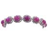 <span class='ref_item'>196 -</span> <span class="object_title">PULSERA EN ORO BICOLOR 18KT Y RUBÍES</span>  <p><span class="technical_description">Pulsera realizada en oro bicolor de 18kt. Con eslabones calados adornados por rubíes en cabujón oval engastados en garras de oro amarillo con peso total aprox 42ct. Se acompaña de copia de certificado GFCO AJ2717C<br/>Cierre: Caja con lengüeta y doble ocho de seguridad<br/>Longitud: 18cm<br/>RefC 5424</span><br>Peso: <span class="PESO_HCES1">37,50</span> <span class="PESOUMED_HCES1">gr.</span><br></p>
