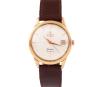 <span class='ref_item'>43 -</span> <span class="object_title">OMEGA CON CALENDARIO EN ORO 18KT. AUTOMÁTICO</span>  <p><span class="technical_description">Reloj de caballero Omega con caja realizada en oro de 18kt. Movimiento automático. Caja de 34mm y calendario a las 3. Correa de piel. Ligero deterioro en el cristal. En estado de marcha. </span><br>Peso: <span class="PESO_HCES1">44</span> <span class="PESOUMED_HCES1">gr.</span><br></p>