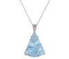 <span class='ref_item'>268 -</span> <span class="object_title">COLGANTE Y CADENA EN PLATA 925 CON TOPACIO AZUL</span>  <p><span class="technical_description">Colgante y cadena realizados en plata de ley 925. El colgante con un topacio azul en talla triangular engastado en garras con peso aprox 18ct. Cadena de eslabón barbado<br/>Cierre: Reasa<br/>Longitud de la cadena: 45cm con alargador</span><br>Peso: <span class="PESO_HCES1">11,80</span> <span class="PESOUMED_HCES1">gr.</span><br></p>