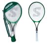 <span class='ref_item'>175 -</span> <span class="object_title">RAQUETA DE TENIS SENTRA, MODELO TRILLIUM</span>   <p><span class="technical_description">Raqueta de tenis marca Sentra, modelo Trillium de 1992. Color verde.<br/>Cuerpo realizado con una composición de fibra de carbono, aluminio y grafito. Con mango en cuero blando y cuerdas de nylon.<br/>Acompaña funda térmica original, con cremallera delantera y trasera, y cuerda para colgar.<br/>Medidas: 72x28cm</span><br></p>