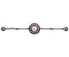 <span class='ref_item'>31 -</span> <span class="object_title">BROCHE VINTAGE EN ORO 18KT, PLATA 925, DIAMANTES Y PERLA</span>  <p><span class="technical_description">Broche vintage de barra realizado en oro de 18kt con vistas en plata de ley 925. Con roseta central con perla blanca calibrada aprox en 7mm y diamantes en talla brillante antiguo con peso total aprox 0.90ct<br/>Cierre: Aguja con mecanismo de seguridad<br/>Longitud: 9cm</span><br>Peso: <span class="PESO_HCES1">12,30</span> <span class="PESOUMED_HCES1">gr.</span><br></p>
