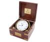 <span class='ref_item'>103 -</span> <span class="object_title">RELOJ DE BARCO M.G.OBART. CUARZO</span>   <p><span class="technical_description">Con caja de madera de caoba y decoraciones sencillas en latón. Presenta una placa de metal dorado en interior de la tapa "CMQ-11 Quartz. S. NUMBER:358" Esfera con números romanos y marca del reloj.<br/>Placa con nombre y fecha en el exterior "Claudio Biern 21-XI-1981".<br/>En estado de marcha. Funcionamiento por pila.<br/>Medidas: 10x16x16cm</span><br></p>
