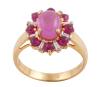 <span class='ref_item'>140 -</span> <span class="object_title">SORTIJA EN ORO 18KT, RUBÍES Y DIAMANTES</span>  <p><span class="technical_description">Sortija realizada en oro de 18kt. Rubí central en cabujón oval y orla de rubíes en talla redonda, todos con peso total aprox 2.75ct y también en orla diamantes en talla trapecio con peso total aprox 0.20ct. Se adjunta copia de certificado GIL JEW 20161011780<br/>Medida Sortija: 12<br/>RefC 4516</span><br>Peso: <span class="PESO_HCES1">5,40</span> <span class="PESOUMED_HCES1">gr.</span><br></p>