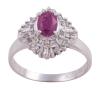 <span class='ref_item'>134 -</span> <span class="object_title">SORTIJA EN PLATINO, RUBÍ Y DIAMANTES</span>  <p><span class="technical_description">Sortija realizada en platino. Rubí central en talla oval con peso aprox 0.78ct y orla de diamantes en talla brillante y trapecio con peso total aprox 0.55ct. Se adjunta copia de certificado GFCO AJ4692C<br/>Medida Sortija: 13<br/>RefC 7896</span><br>Peso: <span class="PESO_HCES1">5,90</span> <span class="PESOUMED_HCES1">gr.</span><br></p>