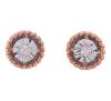<span class='ref_item'>128 -</span> <span class="object_title">DORMILONAS EN ORO BICOLOR 18KT Y DIAMANTES</span>  <p><span class="technical_description">Pareja de pendientes dormilona realizados en oro bicolor de 18kt. Con diamantes en talla brillante con peso total aprox 0.06ct. Cordoncillo en bisel de oro rosa<br/>Cierre: Presión<br/>RefC 7970</span><br>Peso: <span class="PESO_HCES1">3,30</span> <span class="PESOUMED_HCES1">gr.</span><br></p>