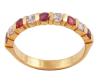 <span class='ref_item'>115 -</span> <span class="object_title">MEDIA ALIANZA EN ORO 18KT, RUBÍES Y DIAMANTES</span>  <p><span class="technical_description">Media alianza realizada en oro de 18kt. Rubíes en talla redonda con peso total aprox 0.45ct, alternados con diamantes en talla brillante con peso total aprox 0.20ct<br/>Medida Sortija: 13<br/>RefC 829</span><br>Peso: <span class="PESO_HCES1">3,30</span> <span class="PESOUMED_HCES1">gr.</span><br></p>