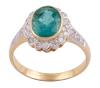 <span class='ref_item'>212 -</span> <span class="object_title">SORTIJA EN ORO BICOLOR 18KT, ESMERALDA Y DIAMANTES</span>  <p><span class="technical_description">Sortija realizada en oro bicolor de 18kt. Esmeralda central en talla oval con peso aprox 1.15ct, y en orla y hombros diamantes en talla brillante con peso total aprox 0.24ct.<br/>Medida Sortija: 11<br/>RefC 2938</span><br>Peso: <span class="PESO_HCES1">3</span> <span class="PESOUMED_HCES1">gr.</span><br></p>