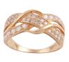 <span class='ref_item'>21 -</span> <span class="object_title">SORTIJA EN ORO 9KT Y DIAMANTES</span>  <p><span class="technical_description">Sortija realizada en oro bajo de 9kt. Con bandas cruzadas cuajadas de diamantes en talla brillante con peso total aprox 0.40ct<br/>Medida Sortija: 12<br/>RefC GE-3299</span><br>Peso: <span class="PESO_HCES1">2,70</span> <span class="PESOUMED_HCES1">gr.</span><br></p>