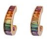 <span class='ref_item'>273 -</span> <span class="object_title">PENDIENTES EN ORO 18KT Y CUARZOS MULTICOLOR</span>  <p><span class="technical_description">Pendientes realizados en oro de 18kt. Con carriles de cuarzos de varios colores en talla baguette.<br/>Cierre: Omega<br/>RefC 3456</span><br>Peso: <span class="PESO_HCES1">6,40</span> <span class="PESOUMED_HCES1">gr.</span><br></p>