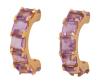 <span class='ref_item'>254 -</span> <span class="object_title">PENDIENTES EN PLATA 925 CHAPADA EN ORO Y AMATISTAS</span>  <p><span class="technical_description">Pendientes realizados en plata de ley 925 chapada en oro. Diseño de medio aro adornado con amatistas lavanda en talla cuadrada con peso total aprox 3.10ct<br/>Cierre: Presión<br/>RefC GE 4449</span><br>Peso: <span class="PESO_HCES1">6,30</span> <span class="PESOUMED_HCES1">gr.</span><br></p>