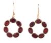 <span class='ref_item'>39 -</span> <span class="object_title">PENDIENTES EN PLATA 925 CHAPADA EN ORO Y GRANATES</span>  <p><span class="technical_description">Pendientes realizados en plata de ley 925 chapada en oro. Diseño de círculo adornado por granates en talla oval con peso total aprox 3.25ct<br/>Cierre: Gancho<br/>RefC GE 4449</span><br>Peso: <span class="PESO_HCES1">4,20</span> <span class="PESOUMED_HCES1">gr.</span><br></p>