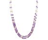 <span class='ref_item'>260 -</span> <span class="object_title">COLLAR DE AMATISTAS, CITRINOS Y PERIDOTOS CON BROCHE EN PLATA 925 Y DIAMANTES</span>  <p><span class="technical_description">Collar largo de doble hilo con cuentas esféricas de amatistas, citrinos y otras pequeñas de peridotos. Broche realizado en plata de ley 925 adornado por diamantes en talla rosa con peso total aprox 0.15ct<br/>Cierre: Mosquetón<br/>Longitud: 75cm cada hilo<br/>RefC GE 3121</span><br>Peso: <span class="PESO_HCES1">41,20</span> <span class="PESOUMED_HCES1">gr.</span><br></p>