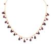 <span class='ref_item'>164 -</span> <span class="object_title">COLLAR CORTO EN PLATA 925 CHAPADA EN ORO Y GRANATES</span>  <p><span class="technical_description">Collar corto realizado en plata de ley 925 chapada en oro. Con granates en talla briolette y redonda con peso total aprox 10ct. Cadena barbada<br/>Cierre: Mosquetón<br/>Longitud: 45cm<br/>RefC GE 3130</span><br>Peso: <span class="PESO_HCES1">15,80</span> <span class="PESOUMED_HCES1">gr.</span><br></p>