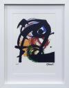 <span class='ref_item'>72 -</span> <span class="object_title">PÁJARO II (1975)</span>   <p><span class="author">JOAN MIRÓ ( Barcelona,  1893- Mallorca, 1983)  </span> <br><span class="technique_material">Impresión a color sobre papel guarro firmado a mano por el autor</span><br><span class="technical_description">Representa la obra realizada por el autor, una figura abstracta que hace referencia a un ave sobre fondo de color.<br/>Firmada y numerada 60/100 a mano por el artista, según certificado adjunto. <br/>Enmarcado con metacrilato<br/>Acompaña certificado de autenticidad firmado y emitido por Royal Palace Gallery, con sello oficial, lacrado y en seco en dorado.<br/>Medidas con marco: 42x32cm</span><br></p>