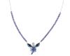 <span class='ref_item'>88 -</span> <span class="object_title">COLLAR EN PLATA 925 TANZANITAS, ÓNIX Y PIEDRAS AZULES Y BLANCAS</span>  <p><span class="technical_description">Collar corto realizado en plata de ley 925. Con motivo de ave central adornada por tallas de ónix y piedras azules y blancas. Cadena con tanzanitas en cabujón oval con peso total aprox 0.75ct y eslabones barbados<br/>Cierre: Mosquetón<br/>Longitud: 45cm<br/>RefC GE 4607</span><br>Peso: <span class="PESO_HCES1">13,30</span> <span class="PESOUMED_HCES1">gr.</span><br></p>