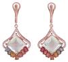 <span class='ref_item'>246 -</span> <span class="object_title">PENDIENTES EN PLATA 925 CHAPADA EN ORO ROSA, PRASIOLITAS, ZAFIROS FANCY Y TOPACIOS BLANCOS</span>  <p><span class="technical_description">Pendientes largos con movimiento realizados en plata de ley 925 chapada de oro rosa. Formados por prasiolitas centrales en talla cuadrada con peso total aprox 9ct, zafiros fancy en talla oval con peso total aprox 4ct y pequeños topacios blancos<br/>Cierre: Palillo en pala<br/>Longitud: 4,8cm<br/>RefC GE 5002</span><br>Peso: <span class="PESO_HCES1">11,80</span> <span class="PESOUMED_HCES1">gr.</span><br></p>