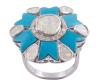 <span class='ref_item'>214 -</span> <span class="object_title">SORTIJA EN PLATA 925, TURQUESAS Y DIAMANTES</span>  <p><span class="technical_description">Sortija realizada en plata de ley 925. Diseño de flor con placas de turquesas como pétalos y diamantes en talla roca con peso total aprox 2.40ct<br/>Medida Sortija: 16<br/>RefC GE 5060</span><br>Peso: <span class="PESO_HCES1">7,80</span> <span class="PESOUMED_HCES1">gr.</span><br></p>