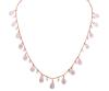 <span class='ref_item'>264 -</span> <span class="object_title">COLLAR EN PLATA 925 CHAPADA EN ORO ROSA Y CUARZOS ROSAS</span>  <p><span class="technical_description">Collar realizado en plata de ley 925 chapada en oro rosa. Formado por cuarzos rosas en talla briolette con peso total aprox 5.20ct. Cadena barbada<br/>Cierre: Mosquetón<br/>Longitud: 50cm<br/>RefC GE 5086</span><br>Peso: <span class="PESO_HCES1">18</span> <span class="PESOUMED_HCES1">gr.</span><br></p>