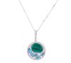 <span class='ref_item'>81 -</span> <span class="object_title">COLGANTE Y CADENA EN ORO 18KT, MALAQUITA, TOPACIOS Y DIAMANTES</span>  <p><span class="technical_description">Colgante y cadena realizado en oro de 18kt. El colgante con placa de malaquita con peso aprox 4,35ct, topacios azules en talla oval y perilla con peso aprox 1.15ct y diamantes en talla brillante con peso total aprox 0.45ct. Cadena barbada y cierre de reasa<br/>Longitud de la cadena: 40cm<br/>RefC 801217436</span><br>Peso: <span class="PESO_HCES1">4,50</span> <span class="PESOUMED_HCES1">gr.</span><br></p>