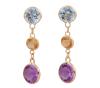 <span class='ref_item'>198 -</span> <span class="object_title">PENDIENTES EN ORO 18KT, TOPACIOS, CITRINOS Y AMATISTAS</span>  <p><span class="technical_description">Pareja de pendientes largos con movimiento realizados en oro de 18kt. Formados por tallas redondas de topacios citrinos y amatistas con peso total aprox 3.07ct<br/>Cierre: Presión de silicona<br/>Longitud: 2,5cm<br/>RefC 801221820</span><br>Peso: <span class="PESO_HCES1">1,30</span> <span class="PESOUMED_HCES1">gr.</span><br></p>