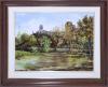 <span class='ref_item'>6 -</span> <span class="object_title">"VISTA CON RÍO" (S.XX)</span>   <p><span class="technique_material">Óleo sobre lienzo</span><br><span class="technical_description">Exterior que muestra el paso de un río y de fondo, el campanario de una iglesia. Realizado con colores cálidos y pincelada suelta.<br/>Firmado en la esquina inferior derecha C. Rubio<br/>Enmarcado en madera<br/>Medidas con marco: 81x65cm</span><br></p>