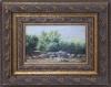 <span class='ref_item'>91 -</span> <span class="object_title">"VISTA DE CAMPO"</span>   <p><span class="technique_material">Óleo sobre tabla</span><br><span class="technical_description">Representa un campo arado y un camino de rocas. <br/>Firmado "segura" en la esquina inferior derecha. <br/>Enmarcado en madera tallada y parcialmente dorada<br/>medidas con marco: 25,5x32cm</span><br></p>