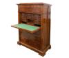 <span class='ref_item'>224 -</span> <span class="object_title">ESCRITORIO SECRETER, ESTILO BIEDIERMEIER</span>   <p><span class="technical_description">Realizado en madera de nogal, compuesto por 4 cajones de amplio fondo y bocallave. Tabla escritorio con 15 cajones interiores, 2 espacios inferiores y espacio central secreto con llave. Tabla tapizada en verde. Cuenta con llave original.<br/>Presenta ligeras faltas. <br/>Medidas: 156x108x56,5cm</span><br></p>