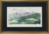 <span class='ref_item'>20 -</span> <span class="object_title">"PAISAJE MONTAÑOSO" (1988)</span>   <p><span class="author">MERRILL MAHAFFEY (EE.UU., 1937)</span> <br><span class="technique_material">Acuarela sobre papel</span><br><span class="technical_description">Muestra la vista de un paisaje montañoso realizado con colores claros. <br/>Firmado por el autor en la esquina inferior derecha. Dedicado "Bienvenidos por Fernando. Muchas gracias por el viaje a Madrid. Fechado el 9 de junio de 1988.<br/>Enmarcado en madera con cristal y paspartú.<br/>Medidas con marco: 26,5x38cm</span><br></p>