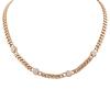 <span class='ref_item'>134 -</span> <span class="object_title">GARGANTILLA EN METAL DORADO Y CIRCONITAS</span>  <p><span class="technical_description">Gargantilla realizada en metal dorado con eslabón cubano y cuatro circonitas engastadas en bisel<br/>Cierre: Mosquetón<br/>Longitud: 40cm</span><br>Peso: <span class="PESO_HCES1">32,80</span> <span class="PESOUMED_HCES1">gr.</span><br></p>