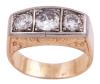 <span class='ref_item'>220 -</span> <span class="object_title">TRESILLO EN ORO BICOLOR 18KT Y DIAMANTES</span>  <p><span class="technical_description">Sortija tresillo realizada en oro bicolor de 18kt con decoración repujada en caja de engaste. Con 3 diamantes en talla brillante engastados en grano sobre banda con un peso total aprox de 1.29ct<br/>Medida Sortija: 11</span><br>Peso: <span class="PESO_HCES1">11,10</span> <span class="PESOUMED_HCES1">gr.</span><br></p>