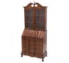 <span class='ref_item'>222 -</span> <span class="object_title">BURÓ CON VITRINIA EN MADERA DE CAOBA</span>   <p><span class="technical_description">Mueble buró con vitrina realizado en madera de caoba tallada. Cuerpo superior formado por dos puertas en cristal y baldas interiores. Cuerpo inferior con tabla abatible e interior compartimentado. Los cajones inferiores funcionan como dos puertas, mostrando en su interior espejos (con desperfectos en el canto) y una balda de cristal. Con dos llaves.</span><br><span class="ALTO_HCES1">192</span>x<span class="ANCHO_HCES1">84</span>x<span class="GRUESO_HCES1">40 </span><span class="GRUESOUMED_HCES1">cm.</span></p>